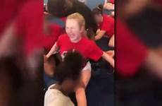 cheerleader splits horrified speaks
