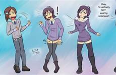 tg deviantart tan zone sfw tf girl anime into transformation thicc transgender comic comics sequence emo captions trap turn pokemon