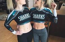 cheer sharks cheerleading ashleigh shark jenna uniforms