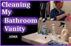 asmr cleaning bathroom