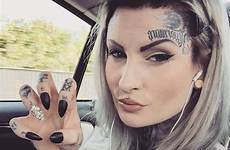 face tattoos tattoo women girl logan lusy girls small moon facial choose board