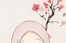 anime muslimah kartun muslim islami berhijab bercadar seni lucu arabe wallpaperaccess islamis árabes terlengkap syar صوره animé banget seç bagus