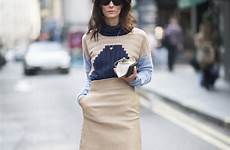 fashion london street style outfits week glamour outfit chicest stars skirt top steal classic fall