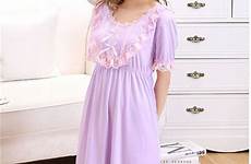 modal nightgown nightwear nightdress sleepwear europe princess ladies royal shipping style women