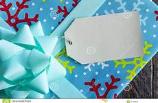 presents tag christmas wrapped blank preview blue