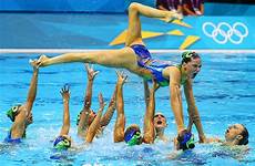 swimming team olympics olympic synchronised swim synchronized london oops games womens swimmers boost britain british their nado great water show
