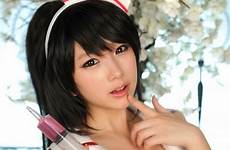 cosplay nurse akali league legends doremi korean asian sexy lol game model 간호 아칼리 스파이 도레미 girls