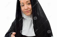 nun hand handshake offering young woman preview