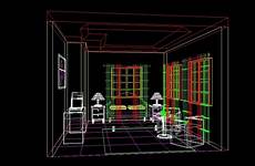 dwg block autocad interior room cad house drawing designs materials