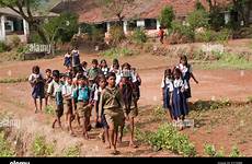 school village students maharashtra india stock alamy