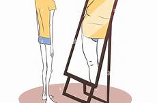 magersucht spiegel anoressia anorexia specchio betrachten leidet unter soffrono suffering nello guardando fett