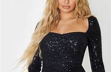 sequin bodycon ruched