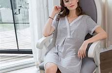 nightdress modal nightwear women sleepwear nightgown comfortable gown sleep lounge solid clothes night summer dress
