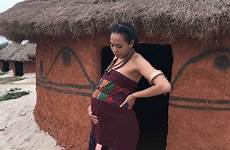 pregnant woman plays tboss nairaland africa magic series celebrities shares