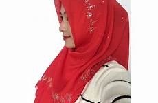 muslim girls hijabs square cute voile popular size hijab