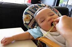 eating sleeping while baby