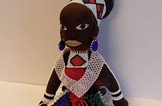 zulu beaded african handmade doll durban 1950 baby south red exceptional item africa rubylane tag