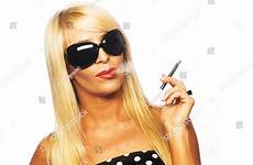 cigarette smoking portrait blonde woman young shutterstock stock search