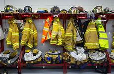 gear fire hanging department firehouse alamy