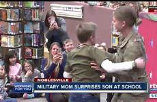 son school surprises mom iraq after year deployment military long surprise biggest her