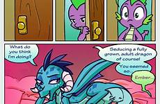 mlp ember spike pony little comic princess dragon gif xxx blue green animated rule34 bed scales female pussy rule skin