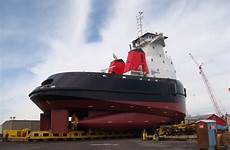 tug tugs atb barge articulated tugboat tugboats nears shipyard completion transporter anacortes drydock crowley maritime