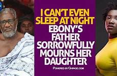 ebony daughter mourns father ghpage dad sleep even night march her