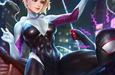 gwen spider neoartcore miles hentai morales marvel deviantart stacy rule man size foundry tight favourites add original