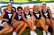 byu cheerleaders brigham cougars uniforms smiles rationalfaiths uniform wrong mormon hypnotic hotties nfl