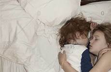 together sister sleeping brother bed offset
