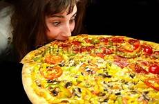 very hungry pizza girl eating shutterstock stock search
