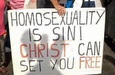 gay anti christians people protest christianity protester if but press way guardian cure trying given next sipa rex photograph change