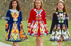 irish traditional costumes dancers stock colorful alamy