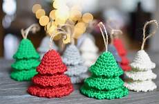 ornaments tree crochet christmas rustic patterns pattern quick holiday ornament decorations gift make red along heart beginner tutorial yarn society