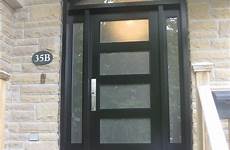 sidelights transom contemporary entrance amberwood