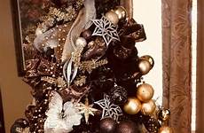 decor christmas tree trees elegant decorations brown decorated gold ornaments inspirations cool themed hike dip silver decorating jewel tone xmas