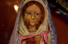 mary virgin blood statue tears cries crying mysteries unexplained argentina salta gaceta credit really la