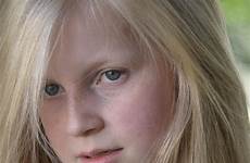 girl child blond face pretty portrait lips adolescent fashion eye children kids