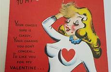 valentines vintage valentine sexy cards card picclick antique greetings funny
