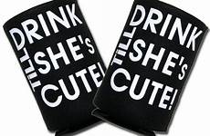 til collapsible coolie drink cute set she beer coozies koozies