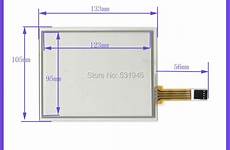 resistive wire touch 133mm 105mm panel inch glass screen