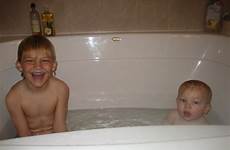 brothers bathtub bath boys together taking family big ducky rubber water