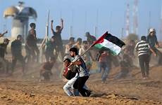 gaza israeli palestinians protests wounded dozens troops riot