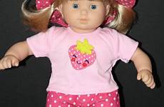 baby doll bitty american girl clothes etsy polka shorts pink