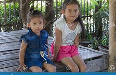 thai girls portrait cute children