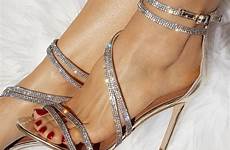 rhinestone crystal stiletto heeled luulla strappy pumps sandalen