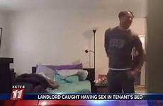 landlord tenant bed sex caught having