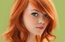 lass redheads avatari retrato