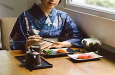 kimono eating osaka sushi nigiri japanese lunch wearing castle japan kimonos experience rental kyoto preview