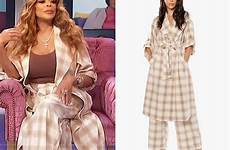 plaid wendy pants williams santana cara loves she attention collection show worn trench wornontv pleated